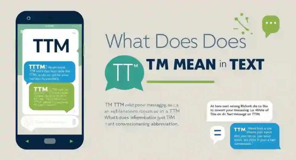 What does ttm mean in text