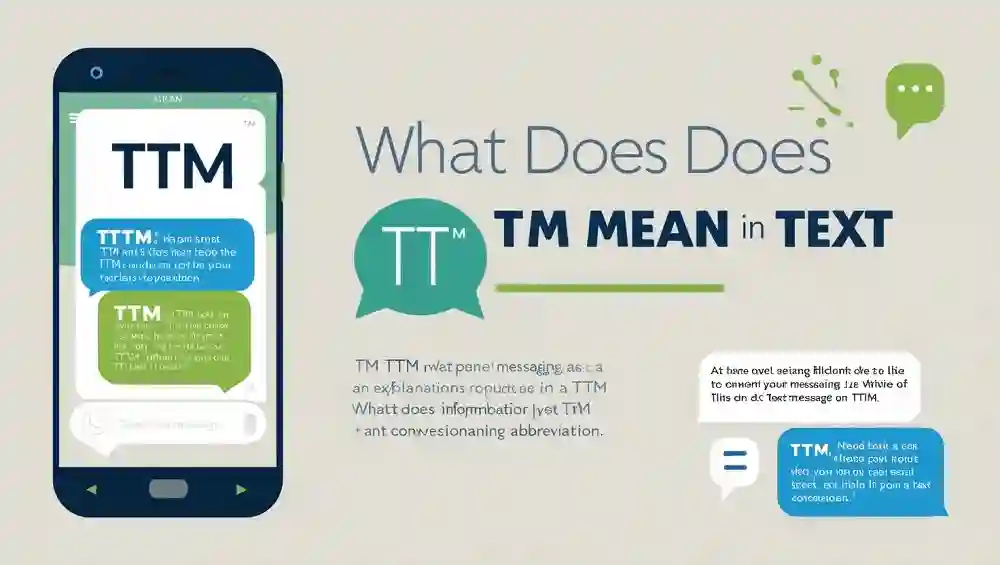 What does ttm mean in text