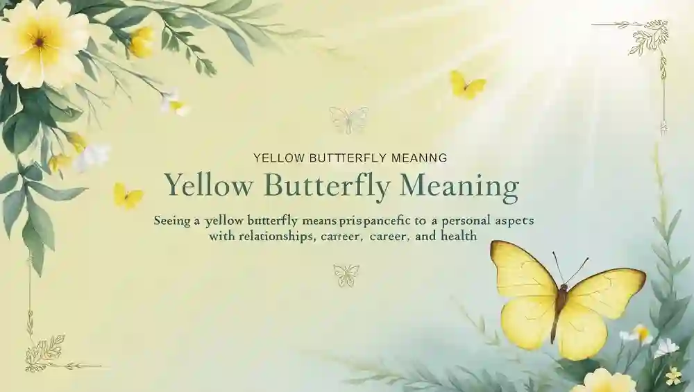 Yellow butterfly meaning